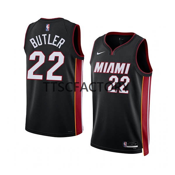 Miami Heat Trikot Jimmy Butler 22 Nike 2022-23 Icon Edition Schwarz Swingman - Herren